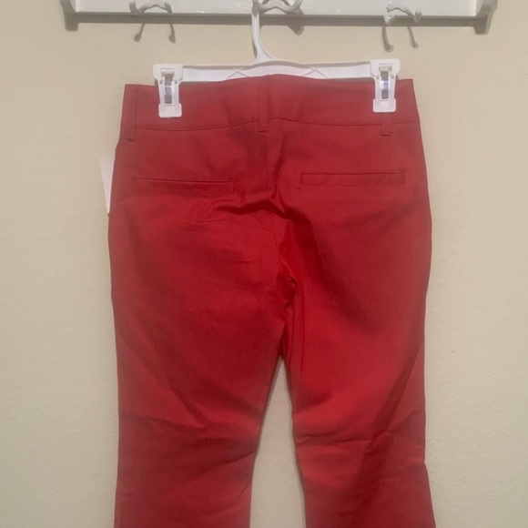 Zara Red Mid Rise Straight Jeans - Picture 4 of 7